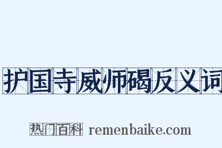 护国寺威师碣反义词是什么意思的图片